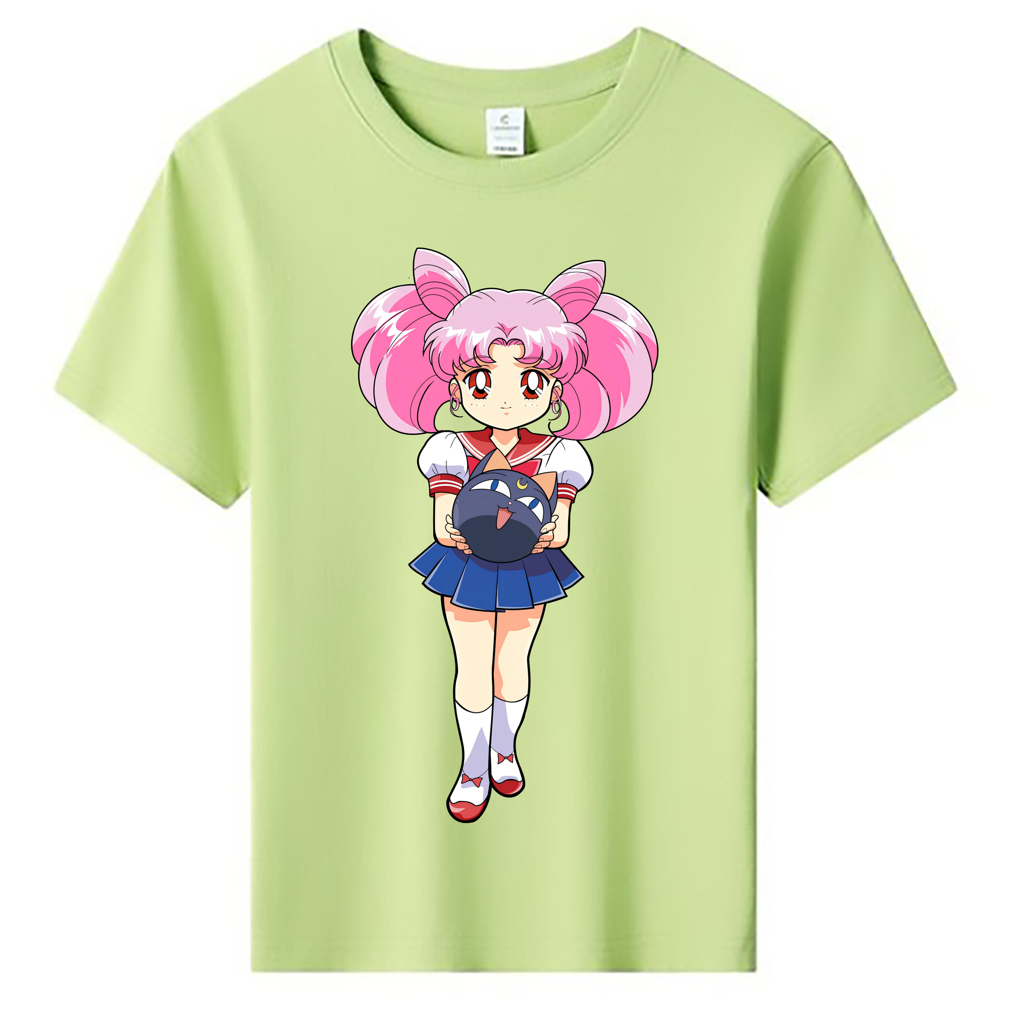 （画像用） 美少女戦士セーラームーン ちびうさ Sailor Moon Chibiusa Tsukino Usagi Small Lady Serenity 綿100％キッズTシャツ（フロントプリント）